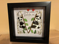 Stay Calm Panda On – Pebble Art Frame